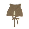 thumbnail image 2 of Gorro MOSSTYUS para mujer, tejido a ganchillo, orejas de gato, color caqui, 2 of 9