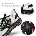 thumbnail image 7 of Off White Walking Shoes for Men Woman Lightweight Tennis Fashion Elastic Sports Shoes Cushion Basketball Shoes, 7 of 7
