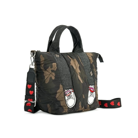 Skalia Fashion Adult Nylon Shopper Crossbody Handbag, Green, 1-Piece