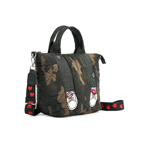 Skalia Fashion Adult Nylon Shopper Crossbody Handbag, Green, 1-Piece