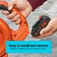 thumbnail image 4 of BLACK+DECKER 20V MAX* POWERCONNECT; 1.5Ah Lithium Ion Battery, 2 PK (LBXR20-OPE2), 4 of 5