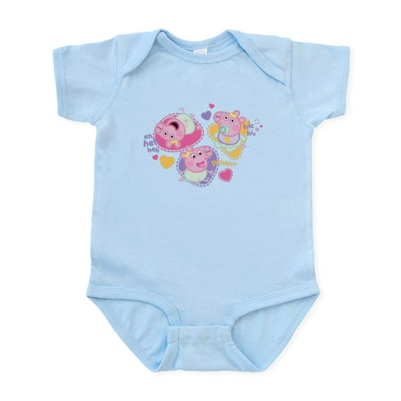 CafePress - Peppa Pig: Happy Baby - Baby Light Bodysuit, Size Newborn - 24 Months
