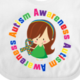 thumbnail image 4 of Inktastic Autism Awareness Girl Girls Baby Bib, 4 of 4