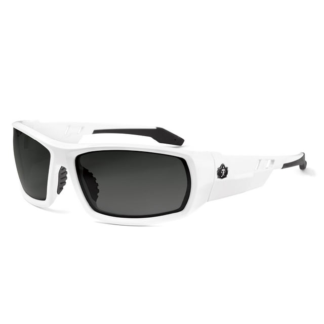 Gafas de sol de seguridad Ergodyne Skullerz Odin blancas con lentes ahumadas