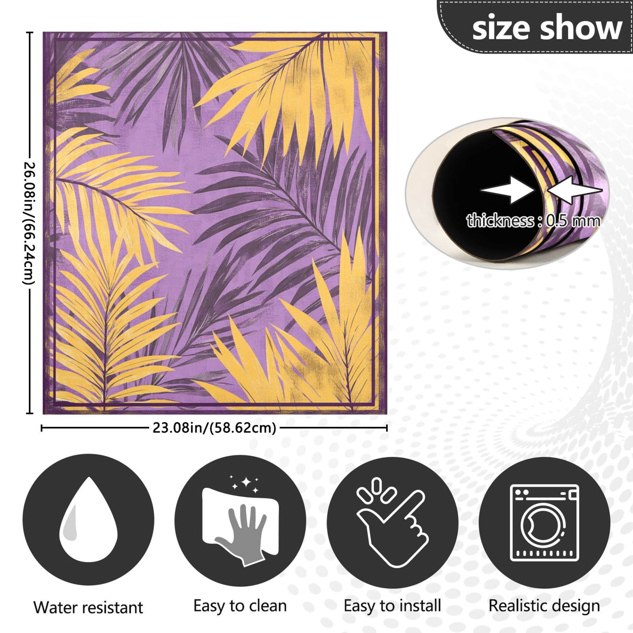Dishwasher Magnetic Sticker 23x26 Inch Refrigerator Magnetic Sticker Washing Machine Magnetic Sticker Kitchen Panel Magnetic Sticker Home Decor Super Cool Yellow Leaf