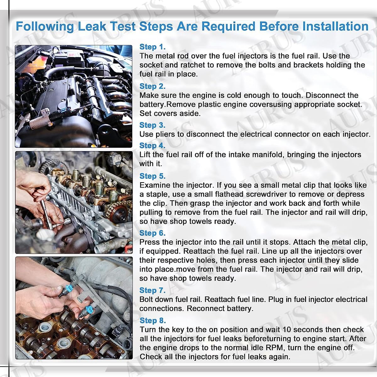 AURUS x4 OEM Fuel Injectors 12633789 12633784 Compatible with 2011-2017 Buick LaCrosse Regal Verano for Chevrolet Captiva Sport Orlando Equinox Impala Chevy Malibu for GMC Terrain I4 2.0L 2.4L 2.5L