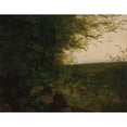 thumbnail image 2 of August Heinrich 18x15 Black Ornate Wood Framed Double Matted Museum Art Print Titled - At the Edge of the Forest (ca. 1820), 2 of 5