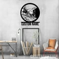 thumbnail image 2 of Craftnamesign Custom Skiing Metal Wall Art Led Light, Snowboarder Name Sign, Sport Gifts, 2 of 5