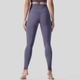 thumbnail image 5 of Fulijie Solid Color Activewear Stretch Sport Yoga Yoga Pants for Women, Size S-3XL, Big&Tall, Purple, Women's Solid Color Fashionable Casual Sports Hip Lifting High Elastic Tight Yoga Pants, 5 of 6