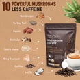 thumbnail image 3 of Mushroom Coffee, Instant Organic Mushroom Coffee with Cordyceps, Reish, King Trumpet, Shitake, Turkey Tail, Lions Mane for Energy, Focus, Positive Mood & Immune Support (30 Servings), 3 of 4