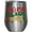 Silver, variant on Dope Black Dad, Groovy Retro Wavy Text Merch Gift, White 12oz Wine Tumbler