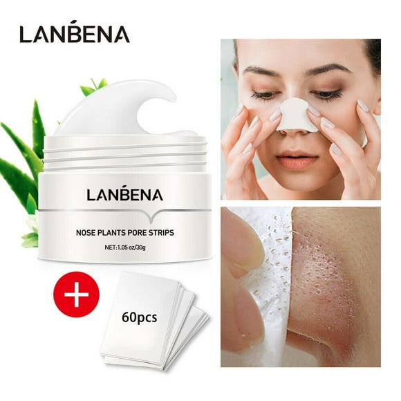 LANBENA Advanced Blackheads Remover Face Clean Pores Peel Off Face Mask Nose Strips for Blackheads(30g/1.05 Ounce)