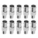 thumbnail image 2 of 10 piezas de adaptador de conector hembra RCA a hembra BNC para cámara CCTV de audio y video, 2 of 9