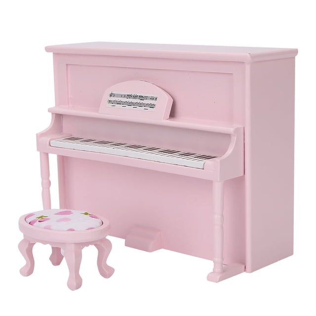 Piano vertical para casa de muñecas accesorios para casa de muñecas muebles de imitación de madera para casa de muñecas decoración del hogar decoración de oficina ANGGREK Otros