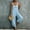 Blue, variant on Women's Cotton‑Linen Spaghetti Strap Jumpsuit Solid‑Color Sleeveless Loose Harem‑Leg One‑Piece Pants with Side Pockets Beige XL(XL)