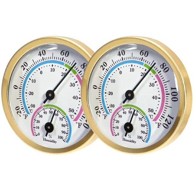 UPOUART 2Pcs Outdoor Thermometer and Humidity Gauge with Large Numbers for Accurate Home and Patio Monitoring
