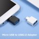 thumbnail image 2 of Adaptador de datos Adaptador OTG Adaptador Micro USB a USB 2.0 Adaptador Micro USB portátil Tamaño mini Plug and Play Amplia compatibilidad Blanco Romacci Adaptador de datos, 2 of 6