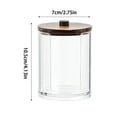 thumbnail image 3 of Acrylic Cotton Ball Dispenser, Clear Bathroom Canister Organizer for Cotton Swabs Rounds Pads, 10oz Plastic Storage Jar, Countertop Makeup Organizer Box with Lid, 3 of 3