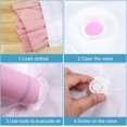 thumbnail image 3 of PinesC Vacuum Storage Bags, 4pcs Vacuum Sealed Storage Bags with Hand Pump for Clothes, Clothing, Bedding, Comforters Blankets, Duvets, Pillows, Packing, Travel - Small/Medium/Large/, 3 of 5