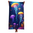 thumbnail image 3 of Riecok Beach Towels Oversized Thick Super Absorbent Fast Drying Beach Towel Lightweight Bath Towels (150x75CM), 3 of 10