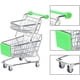 thumbnail image 4 of Mini carrito de compras JAMW Carro de juguete de doble capa de Metal Sencillez, 4 of 4