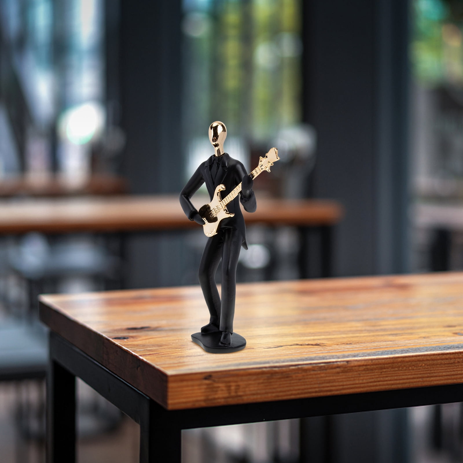 Resin Musical Instrument Figurine Model Decorative Band Statue Collectible Home Decor