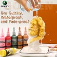 thumbnail image 4 of Pintura acrílica metálica Marie's de 50 ml, pigmentos brillantes y perlados con botella, plateado dorado para pintura artística DIY, madera, vidrio, 4 of 5