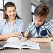 SmartPens4U Rocket Pen Text-to-Speech Reading Tutor-Scans Any Surface; Paper, Mobile or Laptop with Six Decoding Tools-Black Case