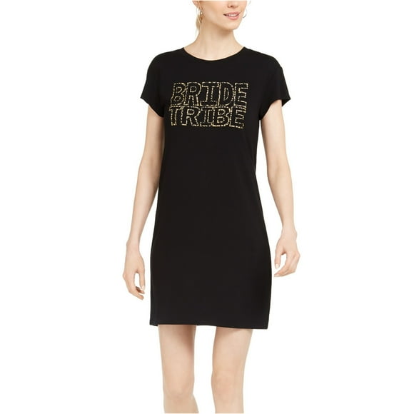 Adrianna Papell Robe Chemise Tribu pour Femmes, Noir, Petit