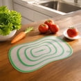 thumbnail image 6 of Flexible Silicone Cutting Board, Large Green Clear Cutting Mat for Kitchen Prep, 6 of 7