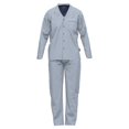 thumbnail image 1 of GÖTZBURG Pijama de Hombre - Ropa de Dormir, Pijama, Algodón, Cinta de Botones, a cuadros, largo Azul/Blanco S (Small), 1 of 4