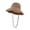 Khaki, variant on Colorful Beaded Straw Sun Hat for Women – Foldable Wide Brim Beach Hat with Adjustable Chin Strap, Summer Vacation UV Protection Bucket Cap