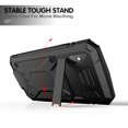 thumbnail image 3 of Dteck Case For Apple iPhone XS Max (6.5 inch),Shockproof Armor Rubber Rugged Kickstand Metal Case Hybrid Built-in Tempered Glass Screen Protective Full Cover ,Black, 3 of 8