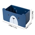 thumbnail image 2 of Vaidha Foldable Sink Drainage Basket Multifunctional Storage Rack Non Perforated Bathroom Makeup Face Towel Storage Box, 2 of 2