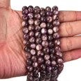thumbnail image 3 of Natural Lepidolite/Purple Mica Stone Beads Strands Grade A Round 8mm Hole: 0.9mm about 49pcs/strand 15.75 inch(40cm) Lepidolite, 3 of 6