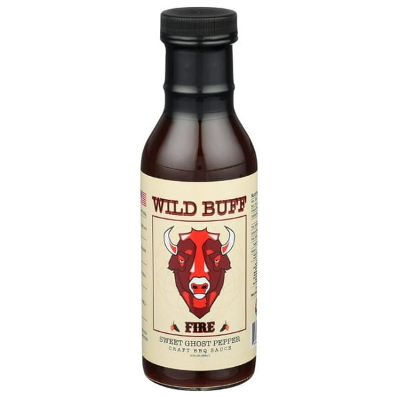 Wild Buffalo Sauce Fire Sweet Ghost Pepper 12 oz (Pack of 6)