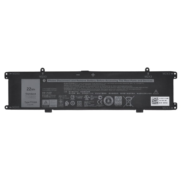New FTD6M Keyboard Battery for DELL Latitude 7285 Series K17M FTD6M 06HHW5 BQ40370 7.6V 22Wh