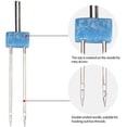 thumbnail image 2 of HUGFEGWE Sewing Machine Stitches, Practical Twin Needles for Dressmaker for Decorative Threads for Tailor for Sewing Accessories(Double Needle 4MM-3 pcs/Bag) CJB91-68598, 2 of 9