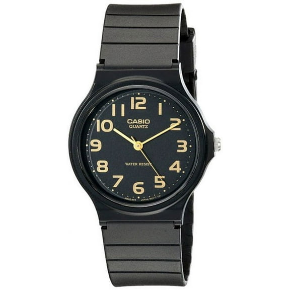 Casio MQ24-1B2 Men's Classic Casual Black Resin Strap Black Dial Watch