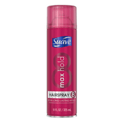 Suave Max Hold 8 Aerosol Hairspray For Women, Strong Hold For All Hair Types, 11 OZ
