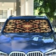 thumbnail image 4 of WOBOGO Carpet Patterns Car Windshield Sunshades Autopilot Lightweight Accordion Sun Visor 57×31.5in, 4 of 8