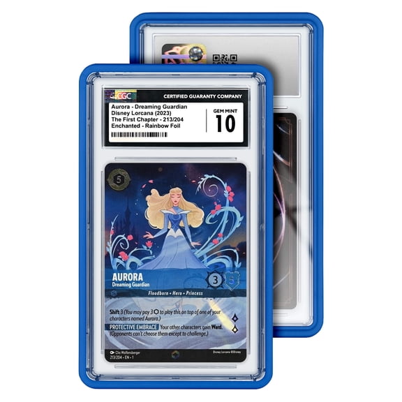 GradedGuard CGC Card Slab Protector Case, Standard CGC Size, Impact Resistant TPU Holder, Drop & Scratch Proof Frame for Graded Sports TCG Collectible Trading Cards - Royal