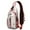 White Christmas Reindeer, variant on Sling Backpack,White Christmas Snowman Pattern Crossbody Bag with Water Bottle Holder,Waterproof Sling Bag for Men/Women with Chest Phone Holder for Hiking,Travel