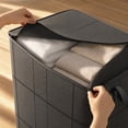 thumbnail image 6 of Fmbmuo Storage Bags For Moving Extra Large , Reusable Storage Bins With Lids Cube Storage Organizer For Quilts Bedding Clothes, 6 of 7