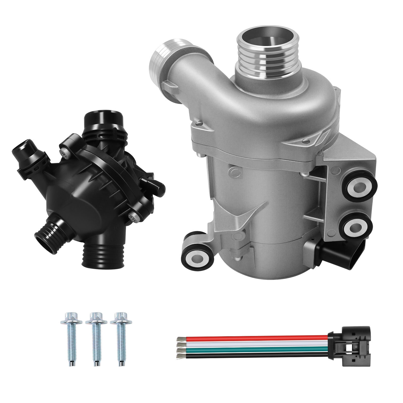 Woudy Electric Water Pump+Thermostat for 2006-2013 BMW E90 325i 328i 525i 528i X3 X5 Z4 11517586925