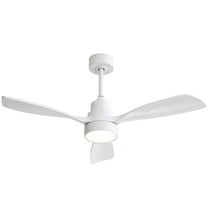 Sofucor Ceiling Fan 48" White Modern LED Ceiling Fan with Remote Control