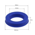 thumbnail image 3 of Uxcell 18mm x 28mm x 6mm UN Type Radial Shaft Oil Seal PU Blue 5 Count, 3 of 7