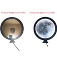 thumbnail image 1 of Espejo de pared redondo inteligente con forma de Luna, espejo de maquillaje ligero Led, para dormitorio, baño, tocador, regalo, 1 of 5