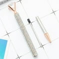 thumbnail image 3 of 6pcs ballpoint pen, shiny metal stationery pen, Crystal Bling Rhinestone Metal Glitter Diamond Ballpoint Black Ink Pens, sparkling and shining, preferred diamond pen as a birthday gift, 3 of 5