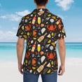 thumbnail image 4 of Fotbe Seafood And Drinks Camisa Hawaiana para Hombre Unisex – Camisa Casual de Verano con Botones de Manga Corta de Algodón y Lino,3X-Large, 4 of 7